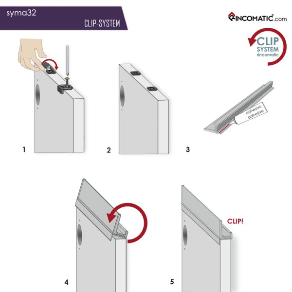 Tirador de perfil Syma14 Plata mate 2.95 m F-0021-1460 - Imagen 2