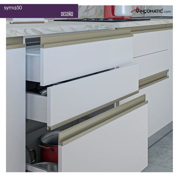 Tirador de perfil Syma16 Inox mate 2.95 m F-0021-1457 - Imagen 3