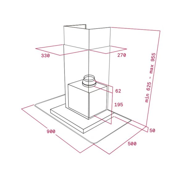 Extractor Teka de 90 cm DG 980 - Imagen 2