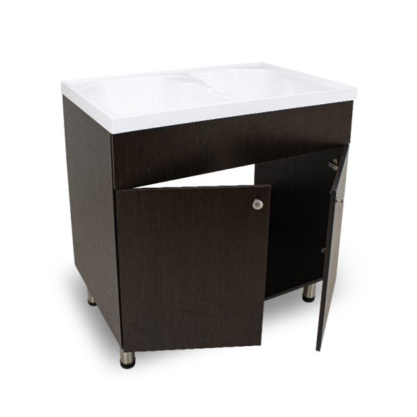 Mueble lavarropas de 90 cm Brill Wengue D-0060-0212 - Imagen 3