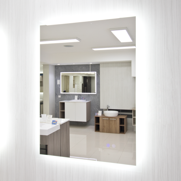 Espejo inteligente de 60 x 80 cm con luz LED