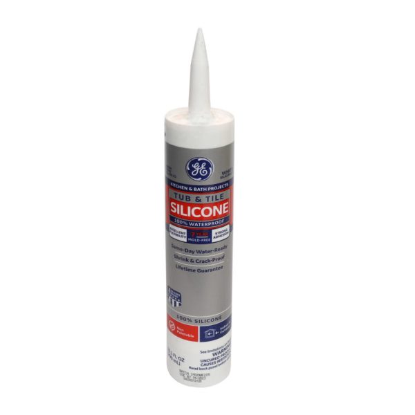 Sellador Silicon GE 10.1 oz Anti Hongos Blanco F-0050-0006