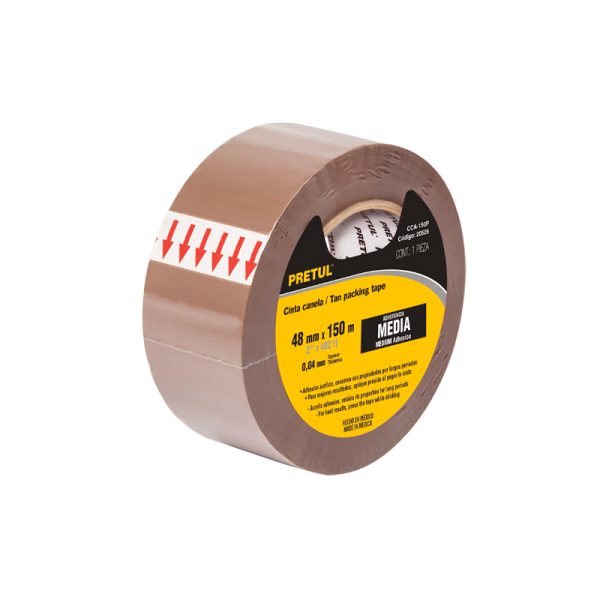 Cinta para empaque canela 150 m. Pretul F-0210-0028