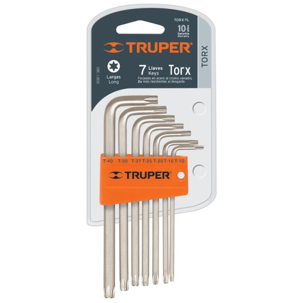 Juego de 7 llaves TORX H-0005-0104
