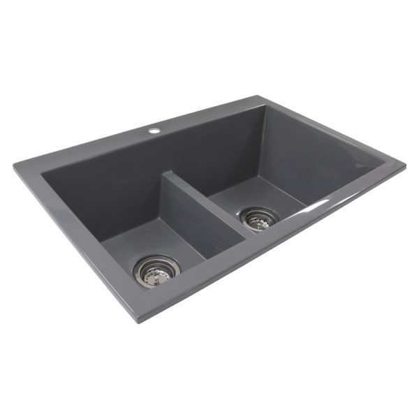 Fregador KOA Gris 2 canastas P-0009-0507