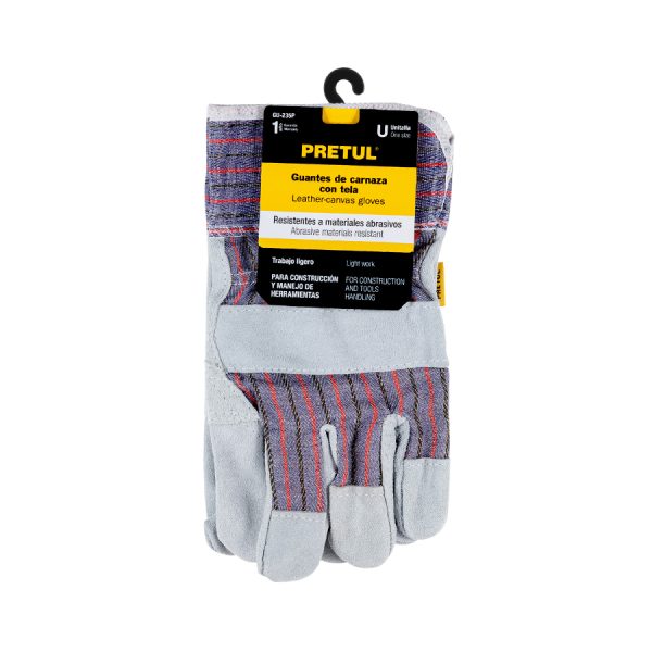 Guantes carnaza y tela S-0004-0291