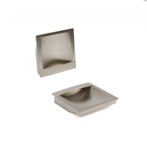 Tirador Placa Niquel Cepillado