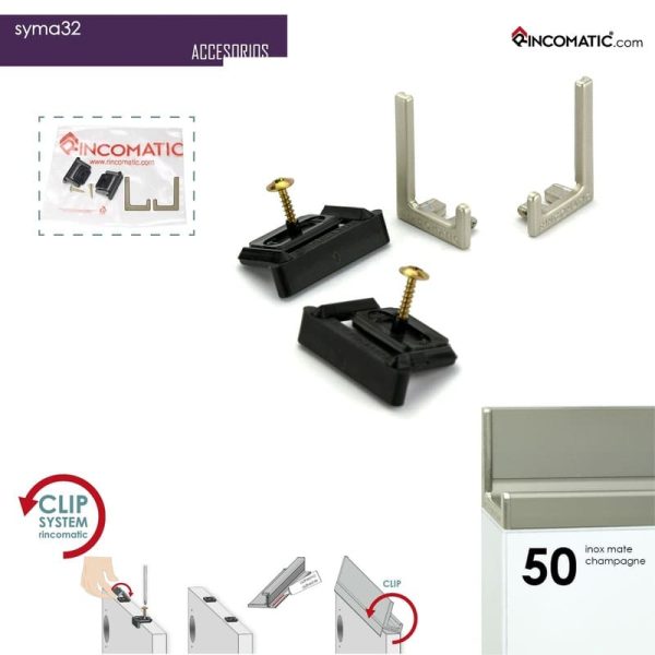 Terminales Syma32 recto – Inox Mate F-0021-1561