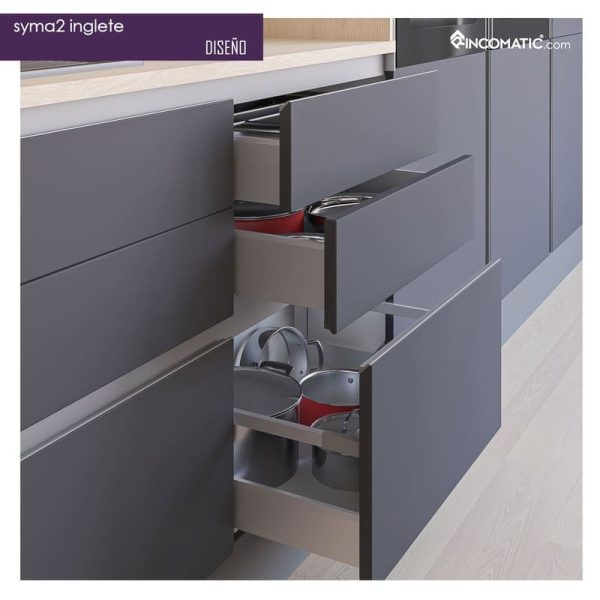Tirador de perfil Syma2 Inglete– Inox mate F-0021-1453 - Imagen 3