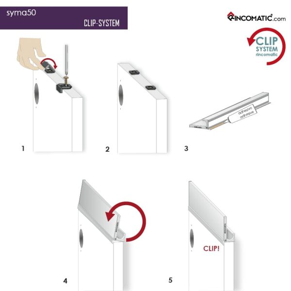 Tirador de perfil Syma50 – Plata mate F-0021-1454 - Imagen 2