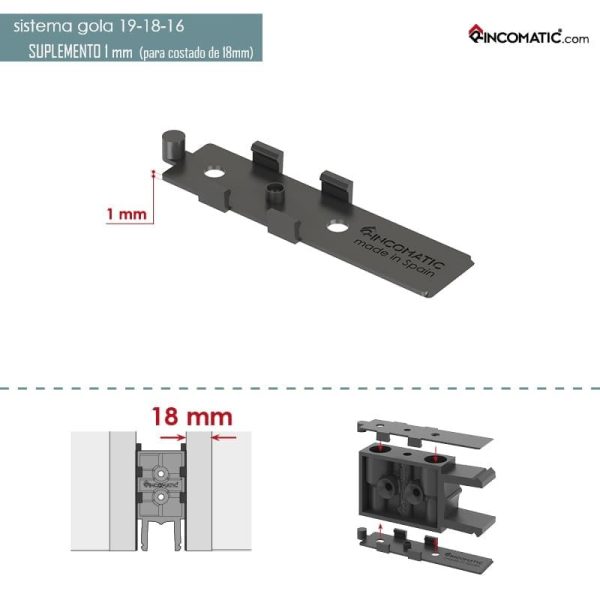 Clip Gola Suplemento 1mm – F-0021-1570