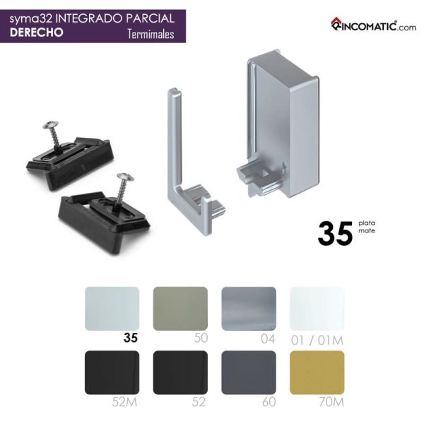 Terminales Syma32 integrado parcial Der. Plata Mate F-0021-1543