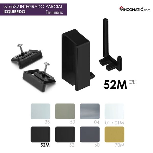 Terminales Syma32 integrado parcial Izq. Negro F-0021-1542