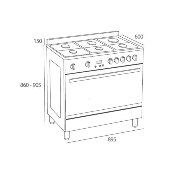 Estufa-Horno TEKA a gas 5G D-0002-0085 - Imagen 2