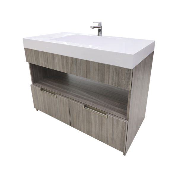 Módulo Lavamanos de baño Oslo/Humo 94cm D-0060-0248