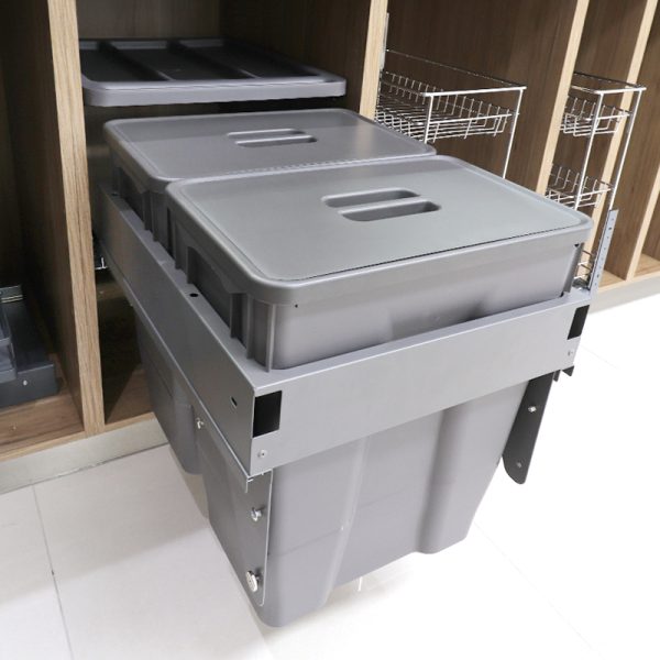 Cesto para basura con riel 60 litros D-0078-0003