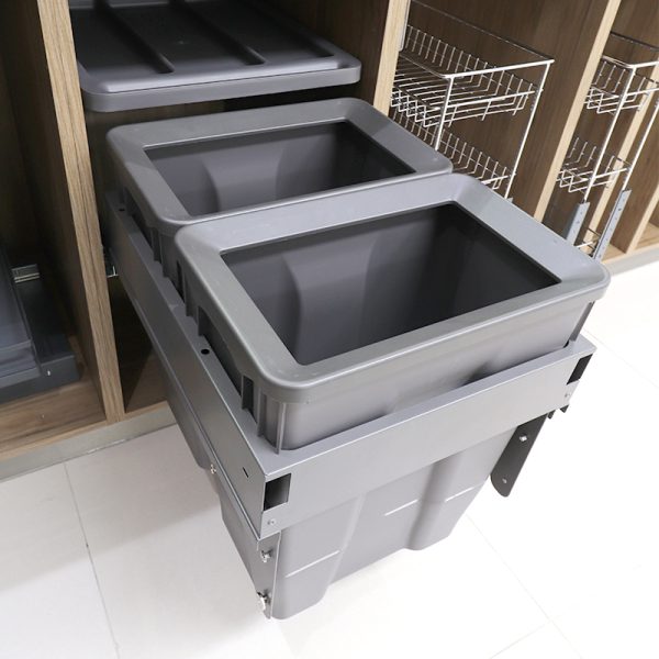 Cesto para basura con riel 60 litros D-0078-0003 - Imagen 2