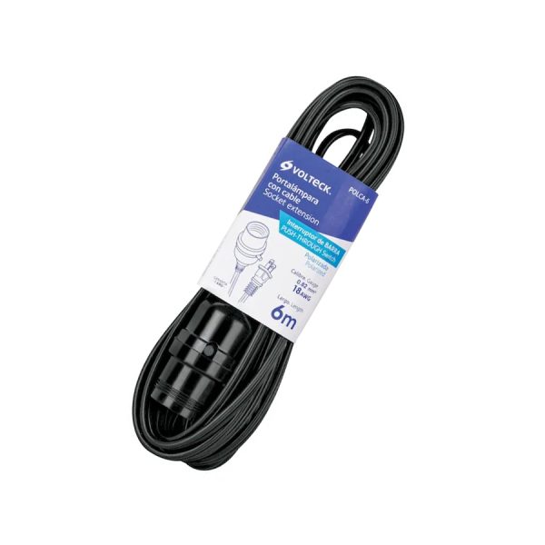Porta lámparas con cable 6 m E-0080-0103