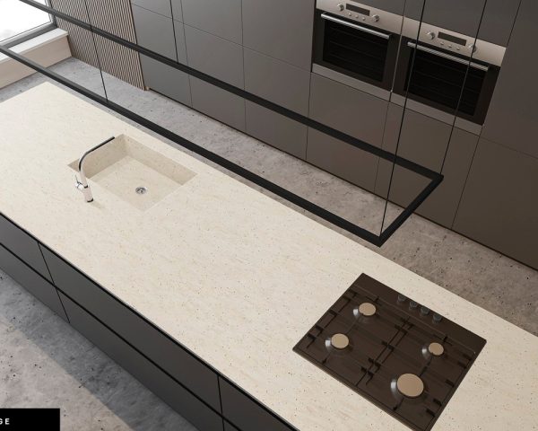 Superficie Sólida Cascada Beige - Imagen 2