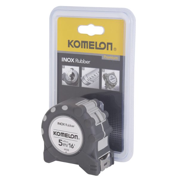 Cinta métrica Komelon INOX Rubber 5m/16' F-0013-0240