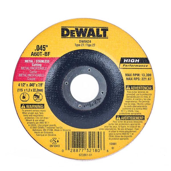 Disco corte metal 4-1/2″ H-0031-0162