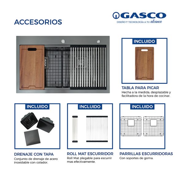 Fregador River-G Gasco P-0009-0157 - Imagen 6