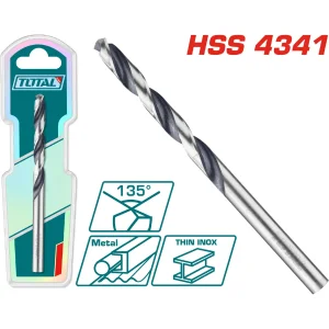 Brocas para Metal HSS 4341, Ángulo de 135° / Total