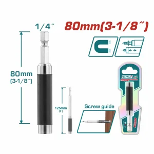 Porta Punta Magnético para Destornillador, Extensión de 80 mm / Total