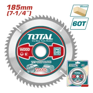 Disco de corte para madera 60T, 185 mm / Total