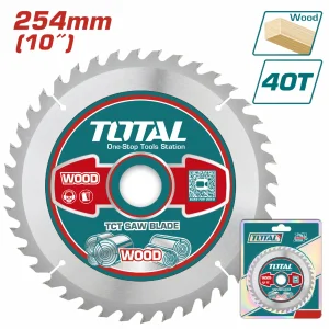 Disco de corte para madera 40T, 254 mm / Total