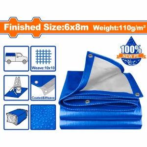 Lona de Polietileno Azul 6 × 8 m / Total