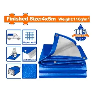 Lona de Polietileno Azul 4 × 5 m / Total